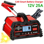 LVYUAN 12V25A 24V12A 12V20A Battery with Charger (Not Car Starter), LiFePO4 Lead-Acid