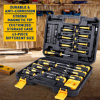 Magnetic Screwdriver Set with Slotted with Carbon Steel, 43pcs - product gallery image 2