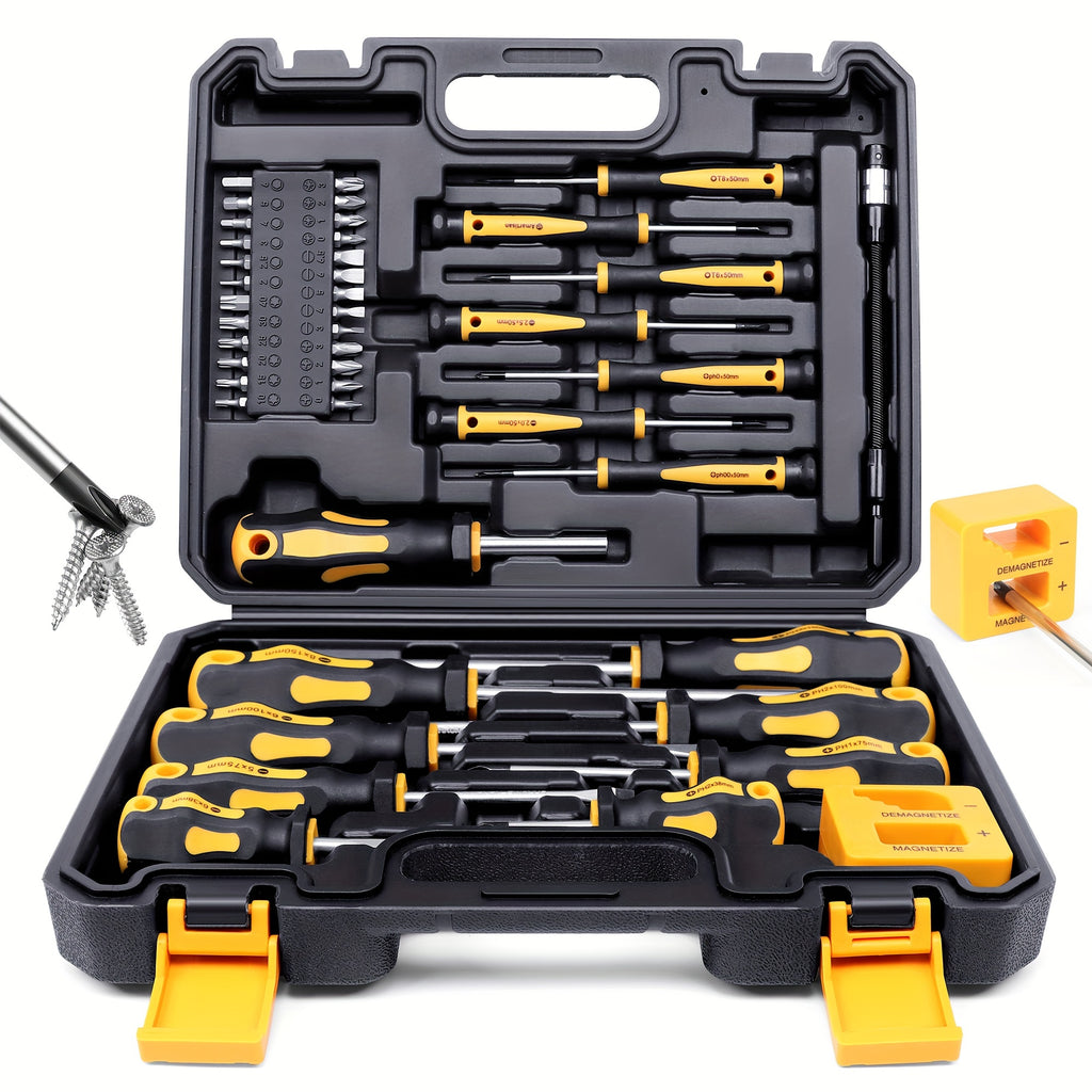 Magnetic Screwdriver Set with Slotted with Carbon Steel, 43pcs - product gallery image 3
