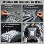 Mailing Bag with Waterproof, Plastic, 50 Pack, 50 Bags, Grey Poly Mailer Bags 17x24 Inch - product gallery image 6