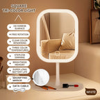 Makeup Mirror with Rechargeable, Magnifying Light Rechargeable Desktop Vanity - product gallery image 11