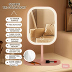 Makeup Mirror with Rechargeable, Magnifying Light Rechargeable Desktop Vanity - product gallery image 12