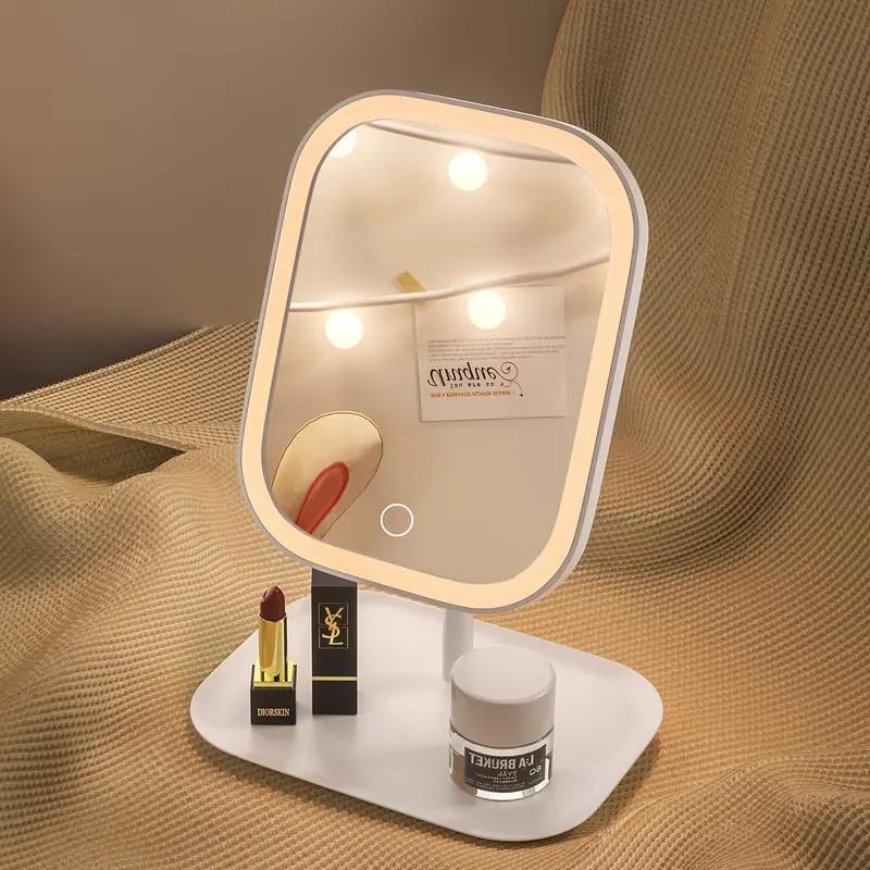 Makeup Mirror with Rechargeable, Magnifying Light Rechargeable Desktop Vanity - product gallery image 17
