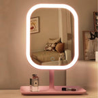 Makeup Mirror with Rechargeable, Magnifying Light Rechargeable Desktop Vanity - product gallery image 2