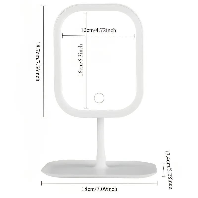 Makeup Mirror with Rechargeable, Magnifying Light Rechargeable Desktop Vanity - product gallery image 3