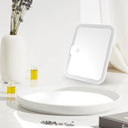 Makeup Organiser with Box Adjustable Dividers Rotating Mirror Travel - product gallery image 4