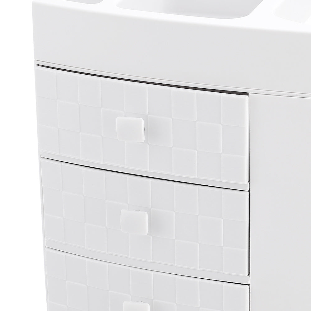 Makeup Organiser with Space-Saving, Drawers Top Platform Desktop Cosmetic Storage - product gallery image 17