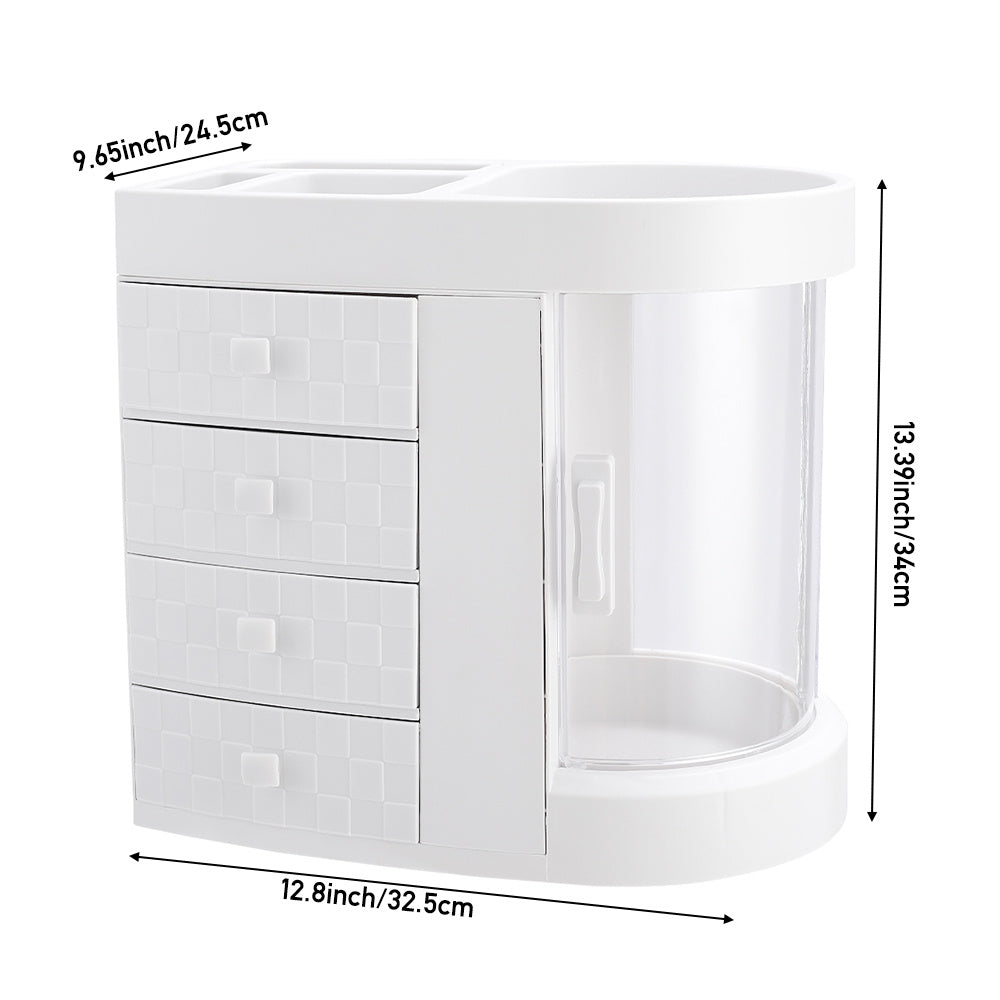 Makeup Organiser with Space-Saving, Drawers Top Platform Desktop Cosmetic Storage - product gallery image 3