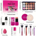 Makeup Palette with Space-Saving, Waterproof, POPFEEL 12-in-1 Full Face Kit Waterproof - product gallery image 2