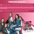 Makeup Set with 1, 64-Piece Vegan in Silver Vanity Case - product gallery image 5