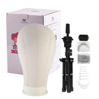 Mannequin Head with 61cm, Canvas Wig Tripod Stand Pins Kit - product gallery image 2