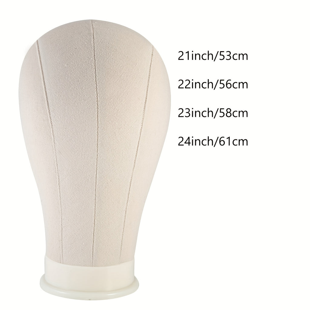 Mannequin Head with 61cm, Canvas Wig Tripod Stand Pins Kit - product gallery image 4