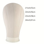 Mannequin Head with 61cm, Canvas Wig Tripod Stand Pins Kit - product gallery image 4