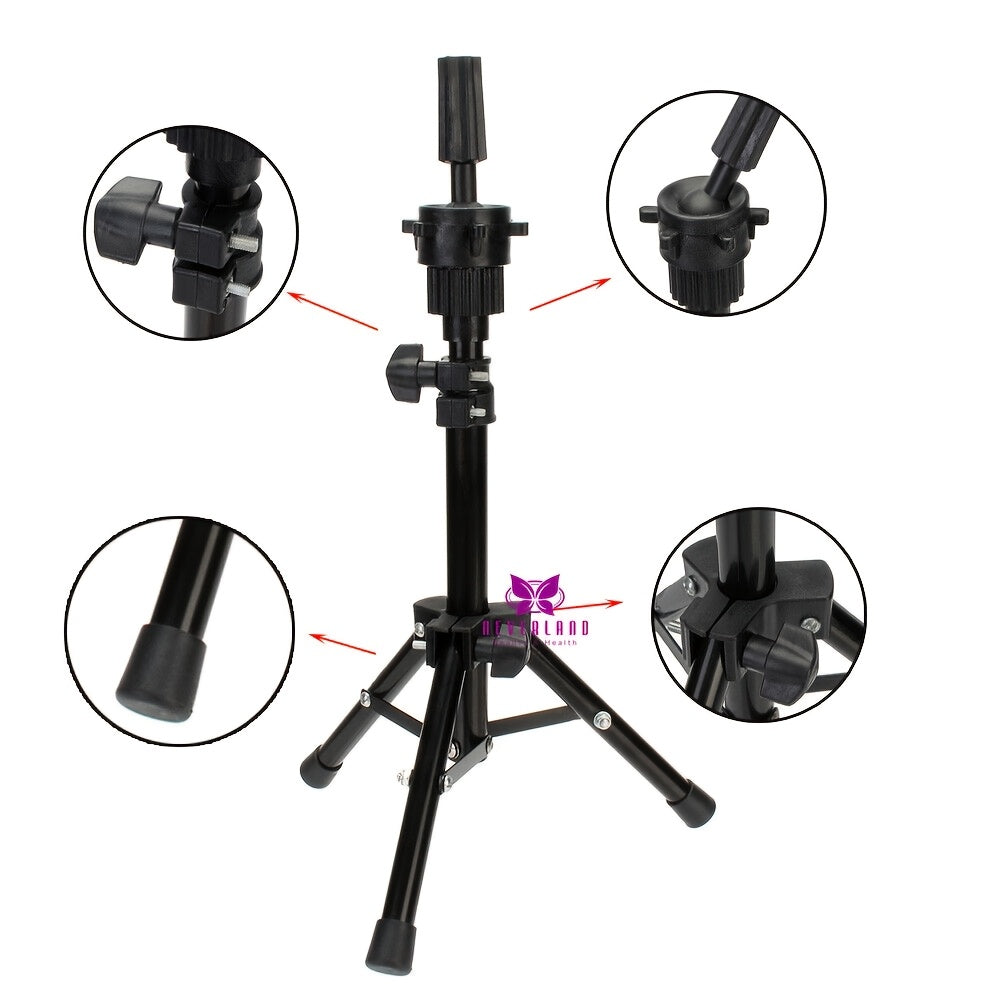 Mannequin Head with 61cm, Canvas Wig Tripod Stand Pins Kit - product gallery image 8