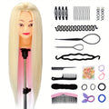 Mannequin Training Head with 66.04-71.12cm, Hairdressing Clamp Braiding 26-28 Inch - 66.04-71.12cm option