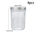 Mason Jar with Airtight, 550ml, Glass, 6 Pack for kitchens - product gallery image 2