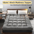 Mattress Topper with 10cm, Microfibre, Hotel Quality 1100GSM Hollowfibre Super Soft - 3ft Single option