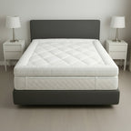 Mattress Topper with Machine-Washable, 10cm, 40cm, Microfibre - product gallery image 2