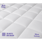 Mattress Topper with Machine-Washable, 10cm, Memory Foam - product gallery image 6