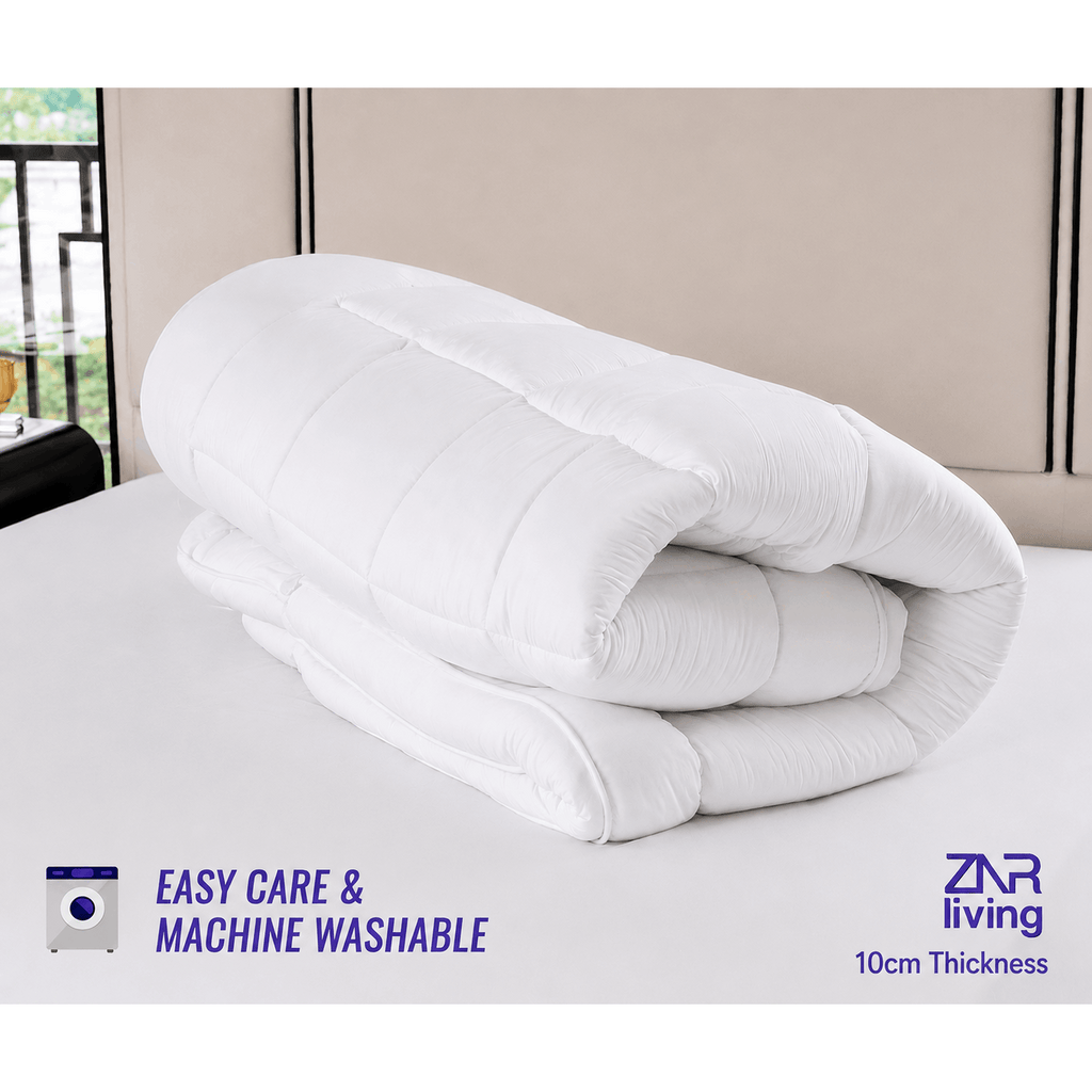 Mattress Topper with Machine-Washable, 10cm, Memory Foam - product gallery image 7