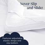Mattress Topper with Machine-Washable, 10cm, Microfibre, Memory Foam - product gallery image 11