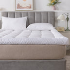 Mattress Topper with Machine-Washable, 10cm, Microfibre, Memory Foam - product gallery image 2