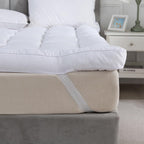 Mattress Topper with Machine-Washable, 10cm, Microfibre, Memory Foam - product gallery image 6