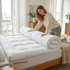 Mattress Topper with Machine-Washable, Non-Slip, 10cm, Microfibre - product gallery image 4