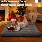 Mattress Topper with Machine-Washable, Non-Slip, 10cm, White - product gallery image 2