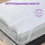 Mattress Topper with Machine-Washable, Non-Slip, 4cm - product gallery image 2