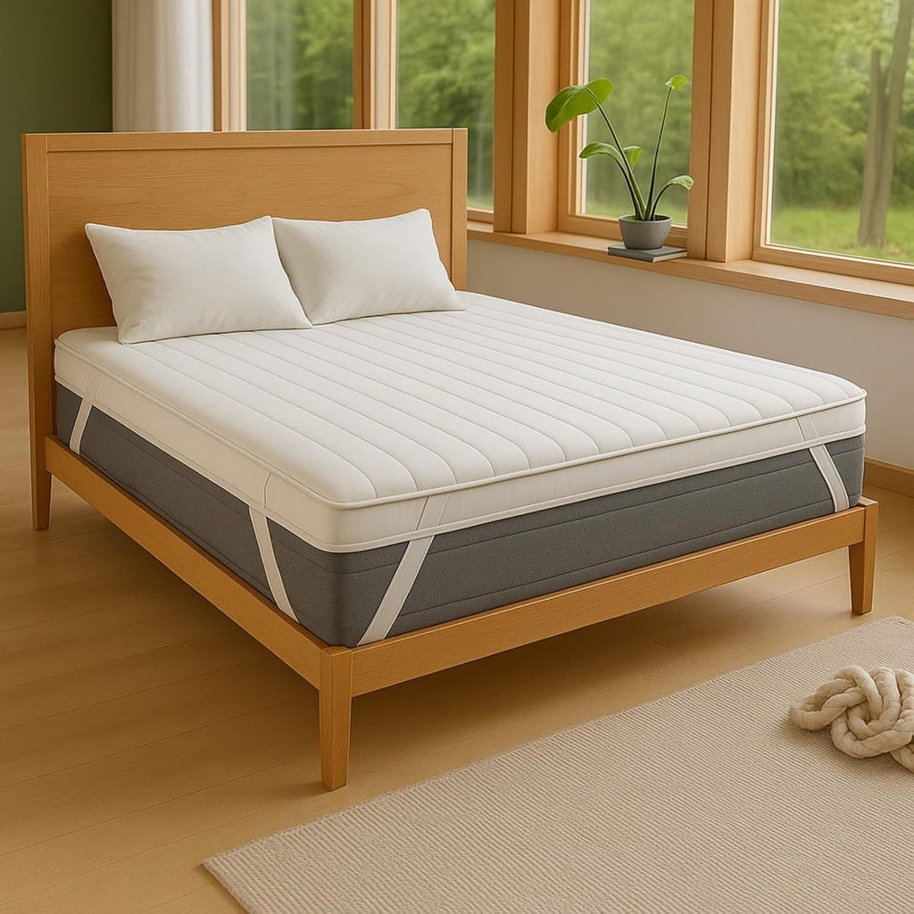 Mattress Topper with Machine-Washable, Non-Slip, 4cm - product gallery image 5