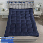 Mattress Topper with Non-Slip, 10cm, Microfibre for bedrooms - 4ft Small Double option