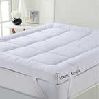 Mattress Topper with Non-Slip, 10cm, Microfibre, Hotel Quality Deep 1200GSM Hollowfibre - product gallery image 4