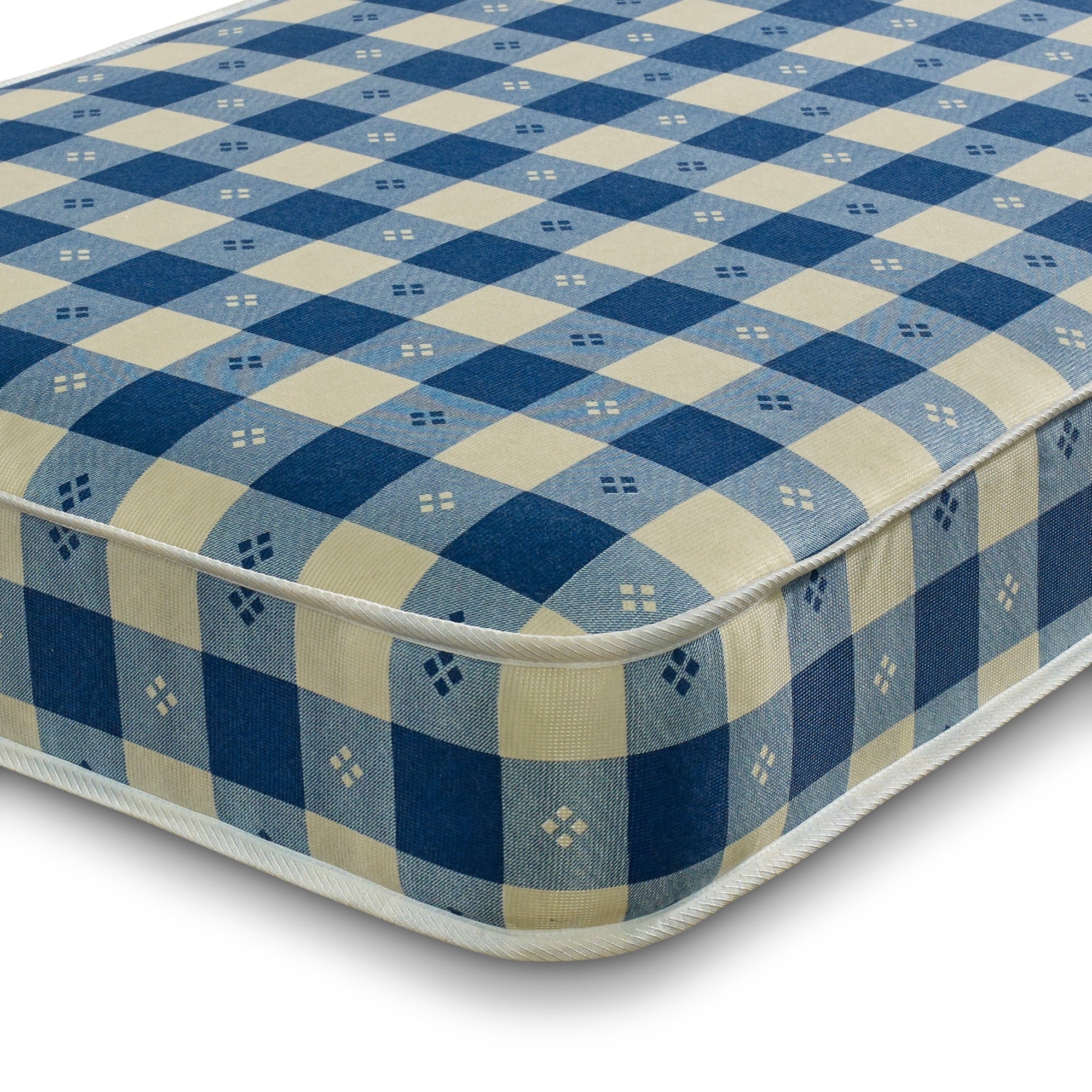 Mattress with 16cm, Kids Spring Deep Checked Print, Breathable