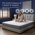 Mattress with 20cm, 25cm, Hotel Quality Hybrid Medium Firm Breathable