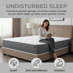 Mattress with 20CM, Pocket Spring Hybrid Medium Firm - product gallery image 3