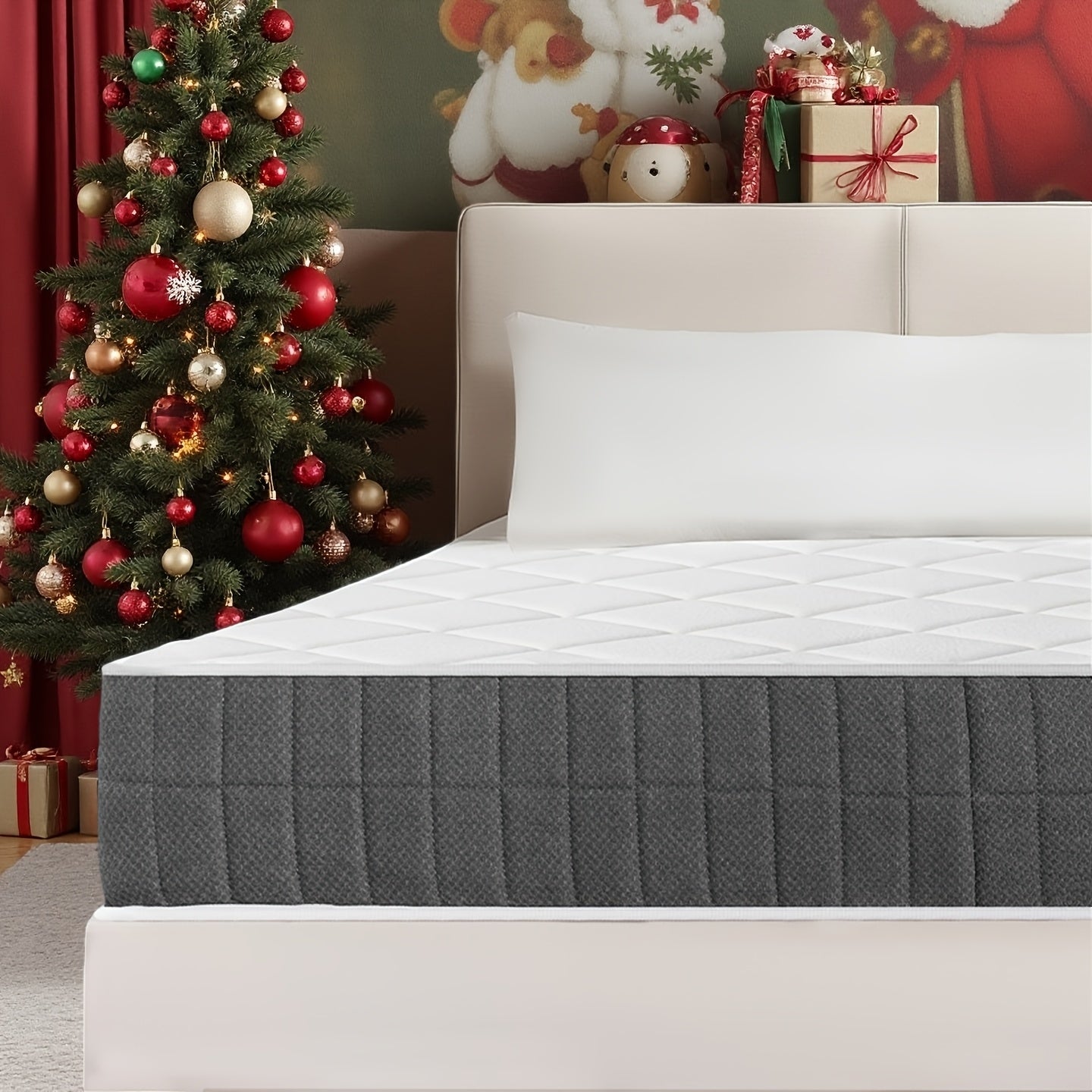 Mattress with 20cm, Pocket Spring Hybrid Medium Firm, Standard
