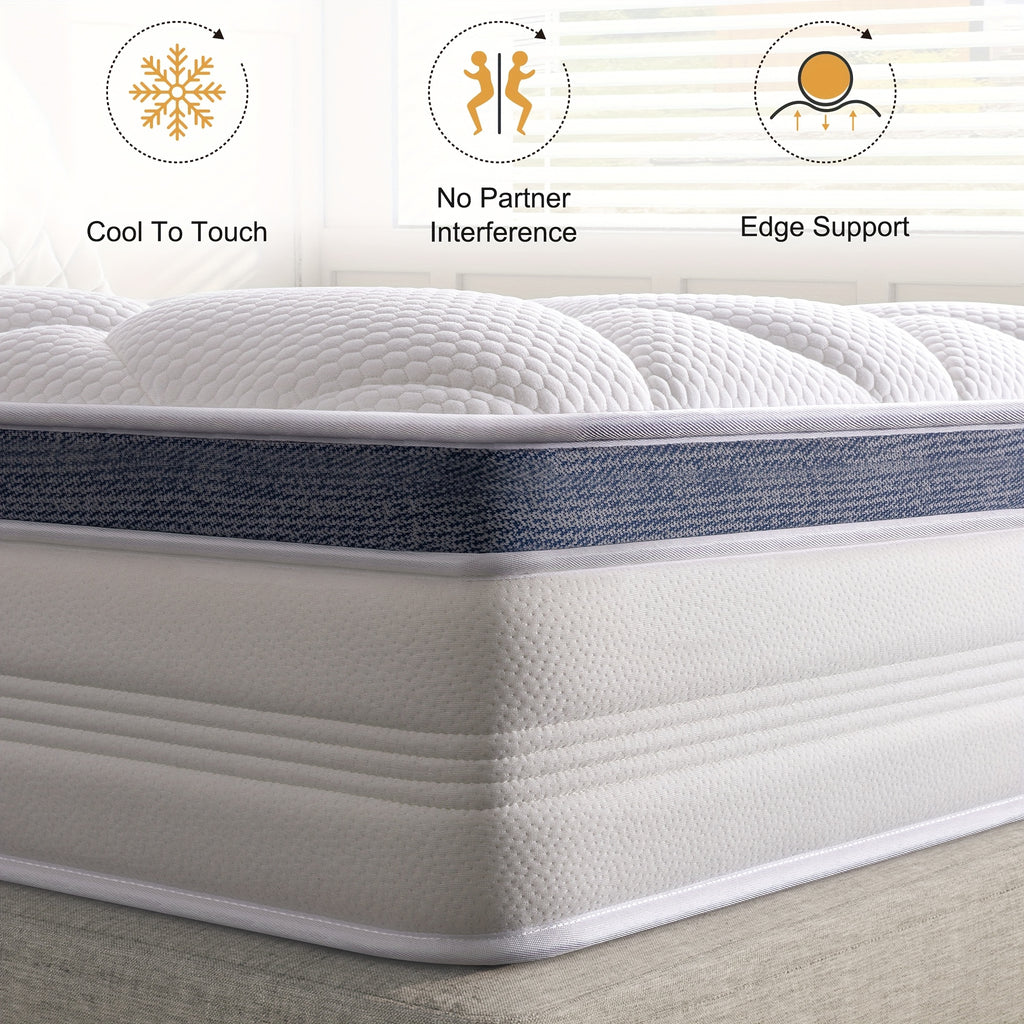 Mattress with 22cm, 25cm, Memory Foam, Memory Foam Hybrid 22cm/25cm Pocket Springs - product gallery image 6