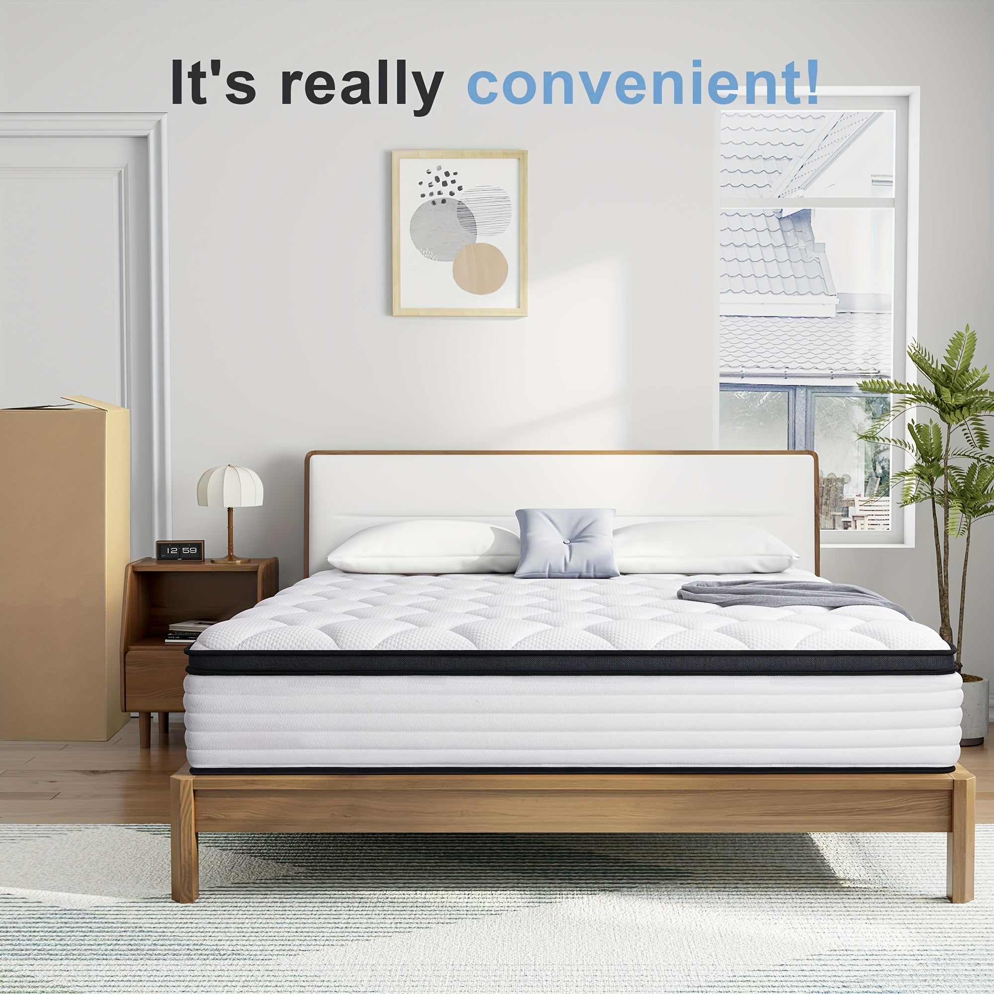 Mattress with 22cm, 25cm, Memory Foam, Memory Foam Hybrid Pocket Springs No-Noise