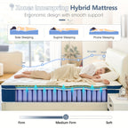 Mattress with 30cm, 3ft, Memory Foam, Hybrid Pocket Sprung Memory Foam - product gallery image 4