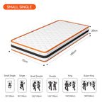 Mattress with Memory Foam, Memory Foam Pocket Spring Hybrid OEKO-TEX - product gallery image 4