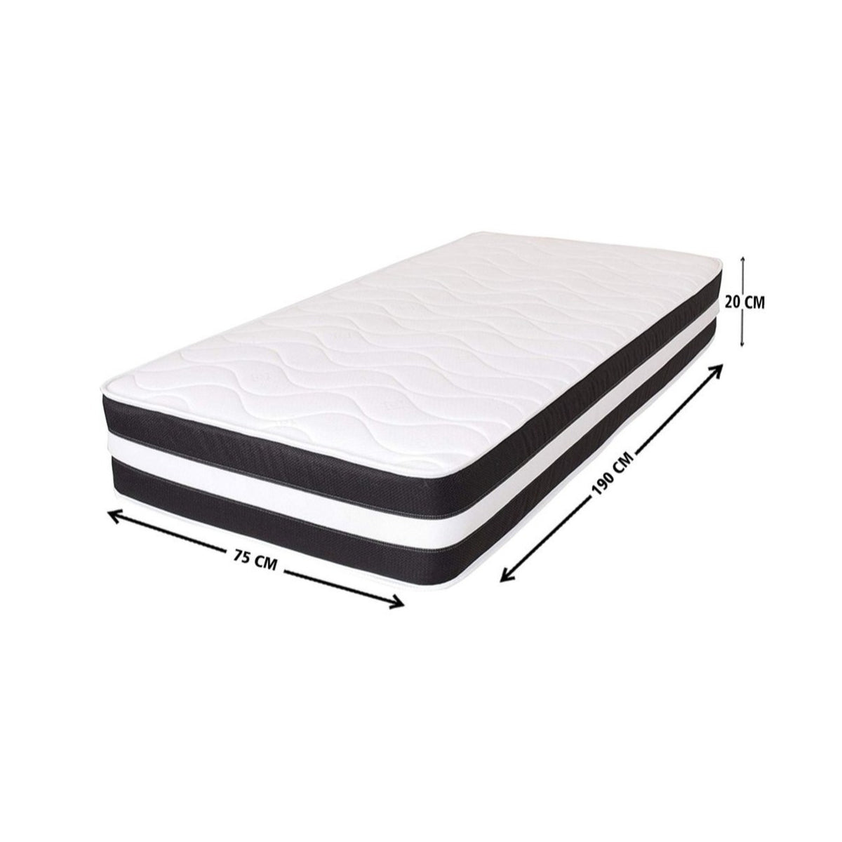 Mattresse with Inch Deep Hybrid Spring Mattress Foam-Free - product gallery image 4