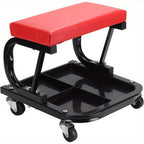 Mechanic Stool with Easy Assembly, Wheels, 100kg, 5cm, Leather - product gallery image 6