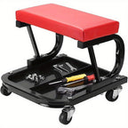 Mechanic Stool with Easy Assembly, Wheels, 100kg, 5cm, Leather - product gallery image 7