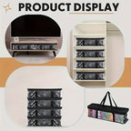 Media Storage Case with Space-Saving, Foldable, 4 pack, 60-Disc PVC Bag Clear Window Zip - product gallery image 16