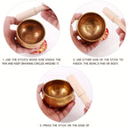 Meditation Traditional Healing Singing with Wood, 3pcs - product gallery image 2
