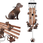 Memorial Wind Chime with Wood, Cat Dog Tubes Commemorative Pet Loss - product gallery image 18