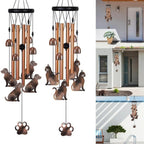 Memorial Wind Chime with Wood, Cat Dog Tubes Commemorative Pet Loss - product gallery image 20