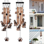 Memorial Wind Chime with Wood, Cat Dog Tubes Commemorative Pet Loss - product gallery image 21
