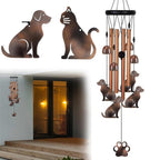 Memorial Wind Chime with Wood, Cat Dog Tubes Commemorative Pet Loss - product gallery image 9